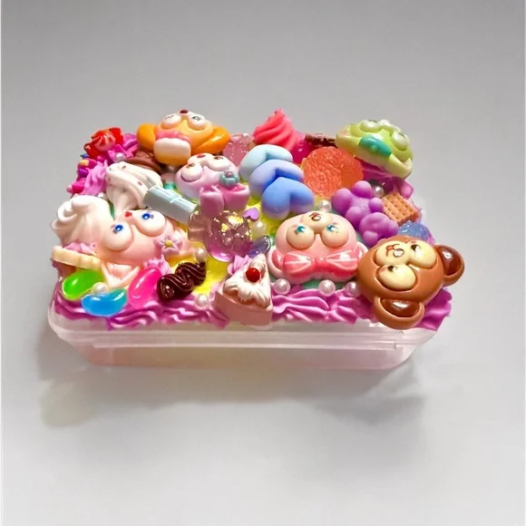 Decoden Junk Charm Box, Duffy The Disney Bear ShellieMae Handmade Kawaii Teddy - Picture 4 of 6